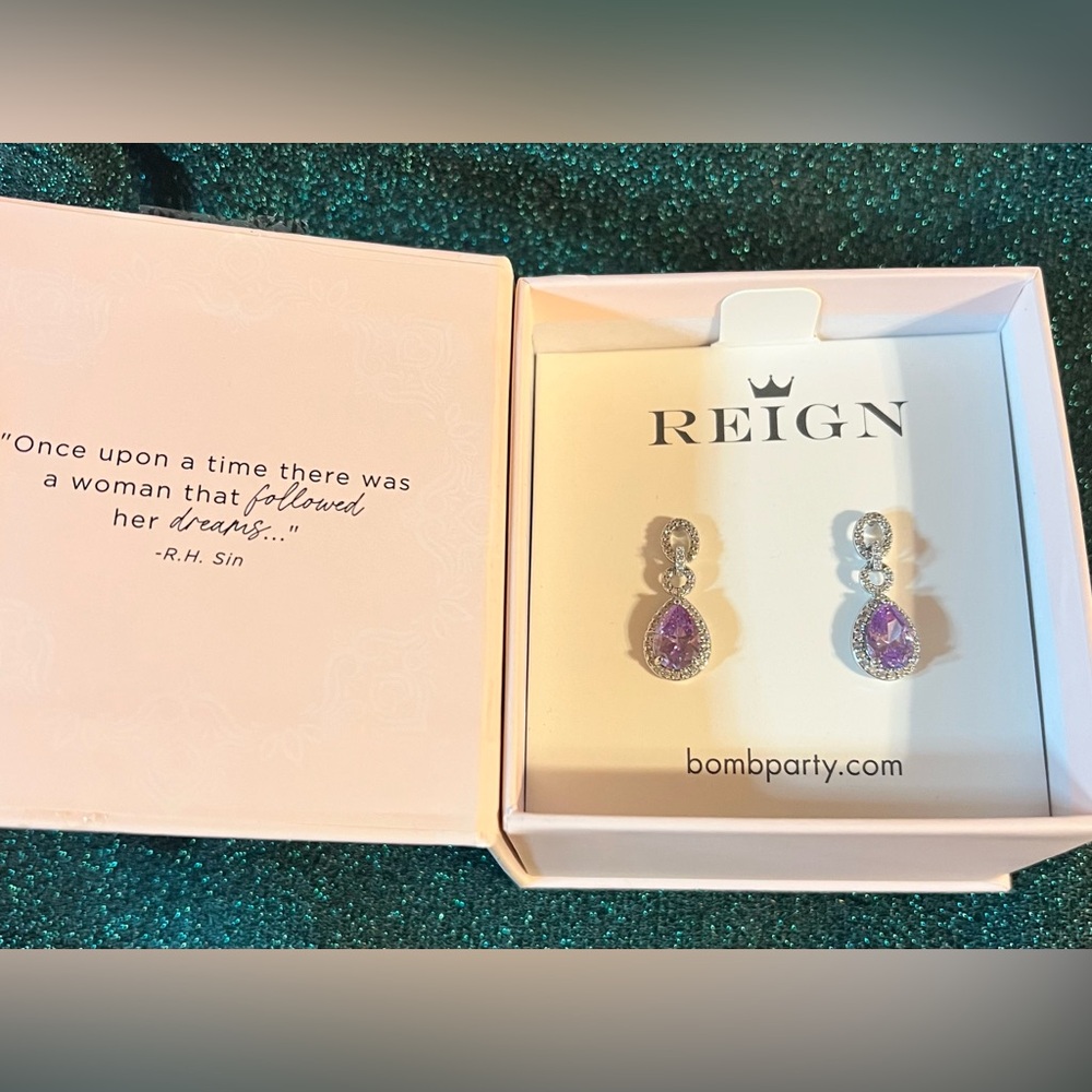 Bomb Party Reign ”Dances Under Moonlight” Lavender CZ Silver NWT RBP7693